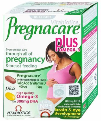 Pregnacare Plus Omega-3 (Bổ sung Vitamin, khoáng chất và Omega-3 cùng DHA cho Mẹ bầu)